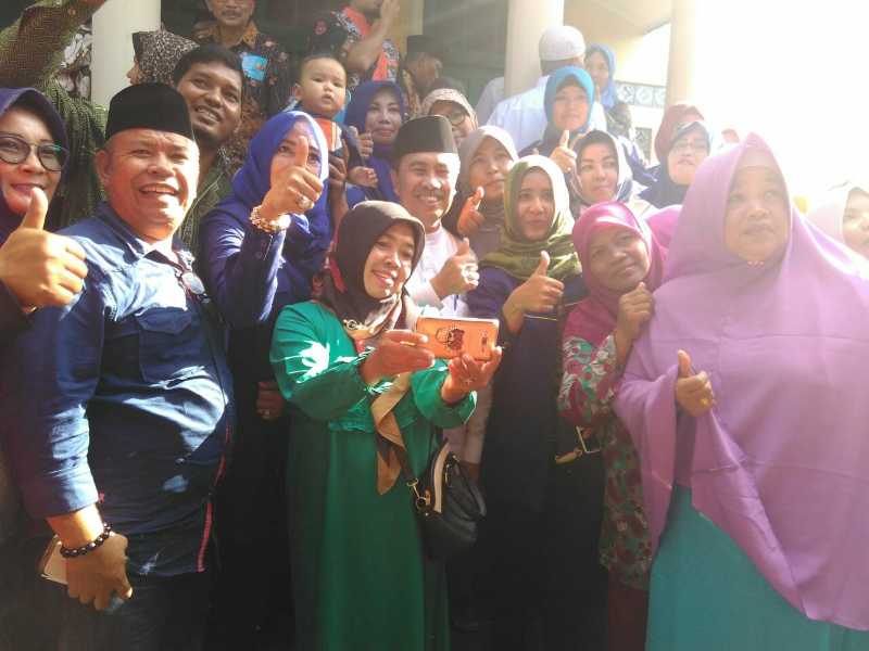 Warga Mandau Semangat Hadiri Silaturrahmi Dengan Syamsuar Calon Gubernur Riau 2018