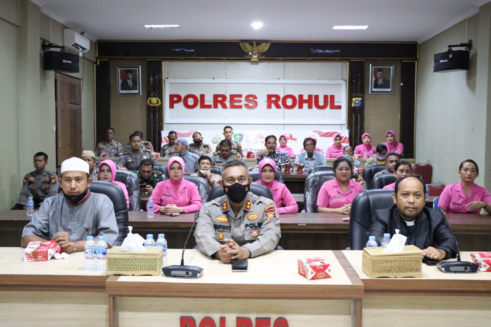 Sambut HUT  Bhayangkara Ke- 76, Polres Rohul Gelar Doa Bersama Lintas Agama Secara Virtual
