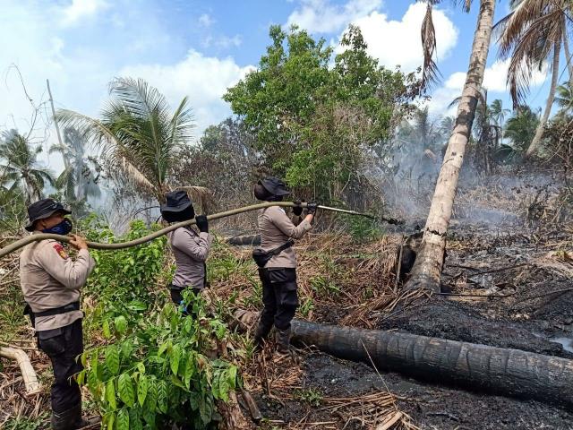 Tiga Srikandi, Seminggu Berjibaku Padamkan Api