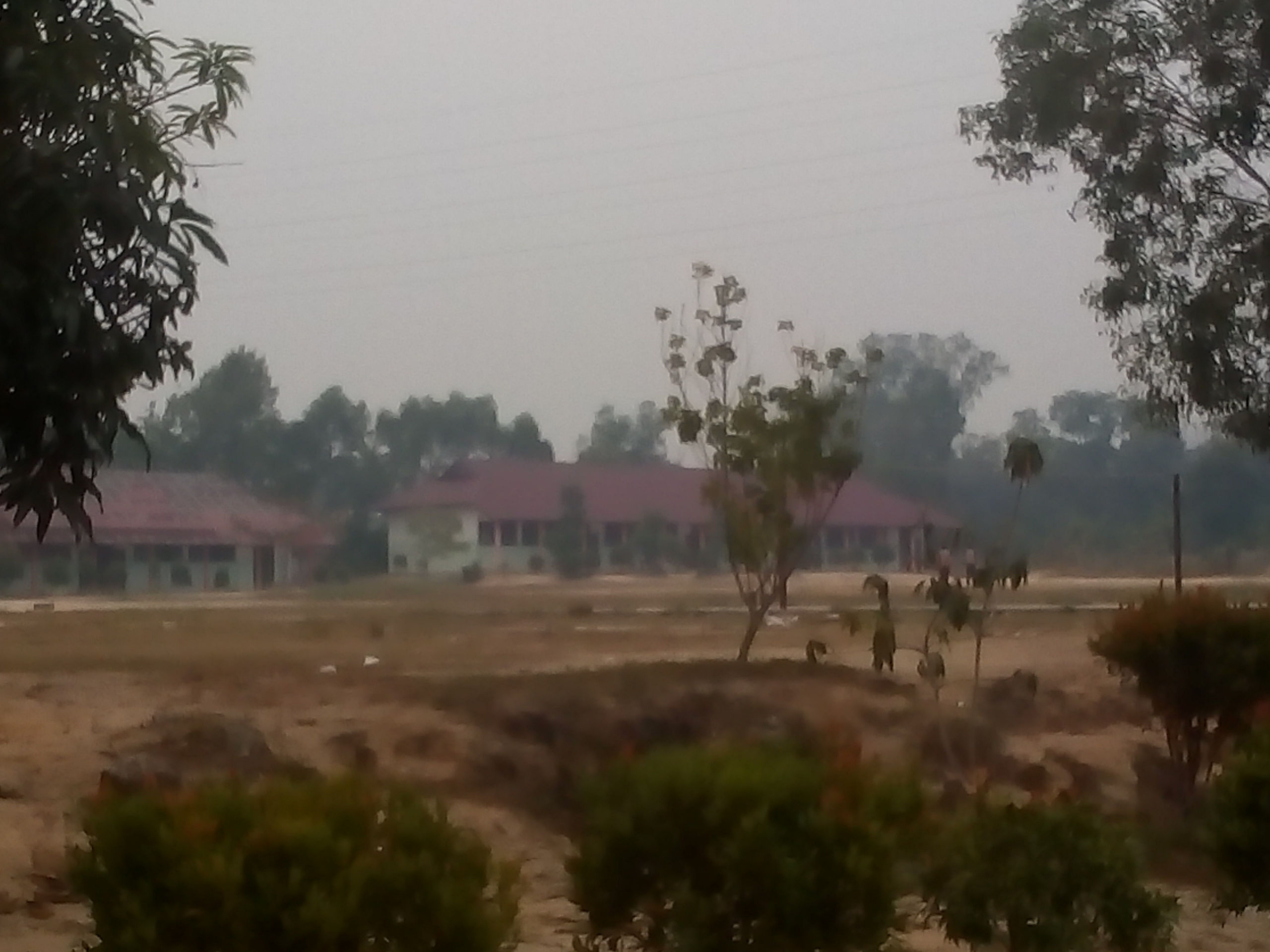 Jelang Siang Kabut Asap di Dumai Makin Tebal