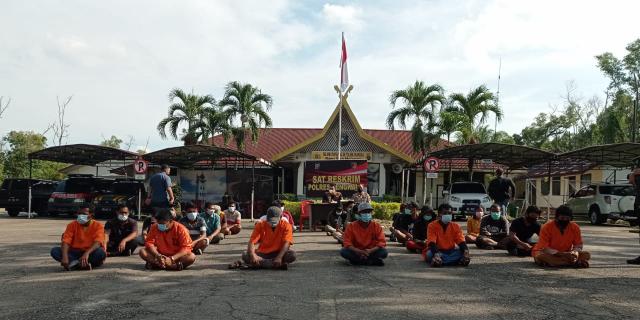 Ciptakan Situasi Aman, Kondusif, Polisi Bengkalis Berhasil Amankan 29 Premanisme dan Pelaku Pungli