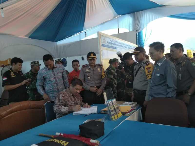 Posko Mudik Lebaran disiapkan, Bupati Bengkalis Tinjau Kesiapan Pelayanan