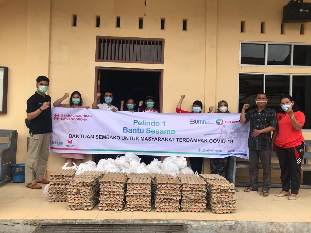 Tutup tahun 2020  Pelindo1 Kembali Salurkan  sembako masyarakat Terdampak covid-19