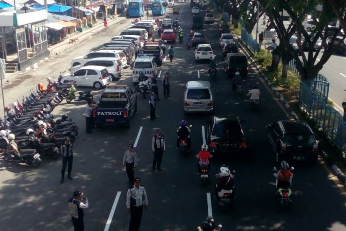 Polresta Pekanbaru Temukan Satu Kilo Paku Bertaburan di Jalan