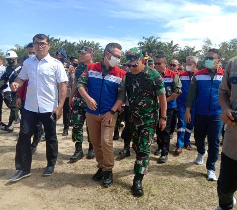 Dukung Ketahanan Pangan Nasional,  Sinergi PHR - TNI AD Olah 100 Ha Tanaman Pangan