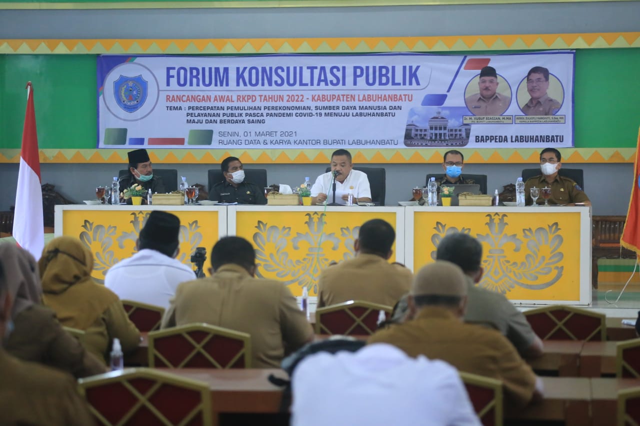 Pemkab Labuhanbatu Buka Forum Konsultasi Publik Rancangan Awal RKPD Tahun 2022