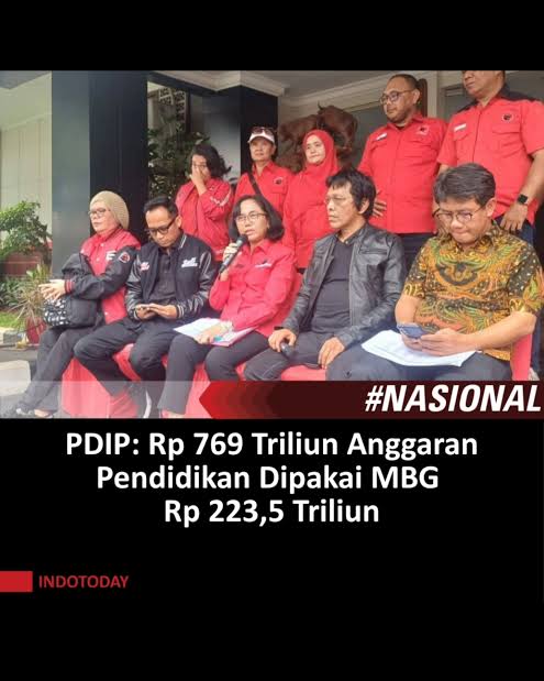 Transparansi Anggaran Pendidikan Diminta PDIP, Bukan Tolak MBG