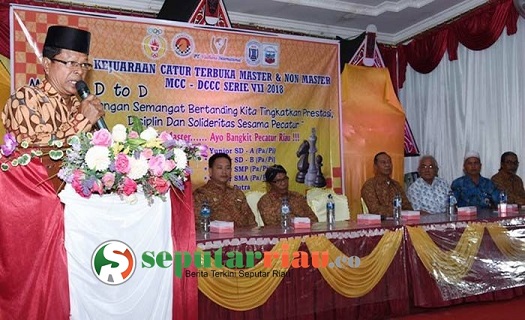 Bupati Bengkalis Buka Kejuaraan Catur Master dan Non Master ke-VII