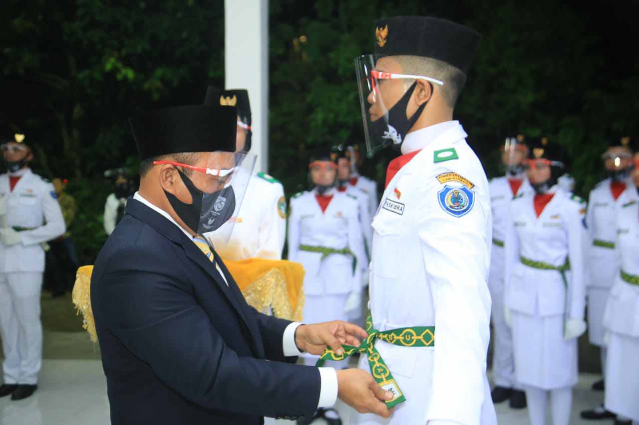 Bupati Labuhanbatu Saksikan Pengukuhkan 45 Orang Peserta Paskibraka Kabupaten