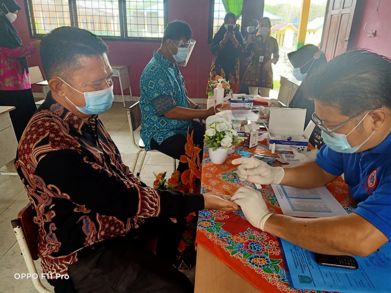 Rapid Test Masal Guru Dan Karyawan SMK Negeri 3 Dumai
