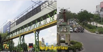 JPO & Tugu Selamat Datang di Persimpangan Mall SKA Pekanbaru bakal dipindahkan