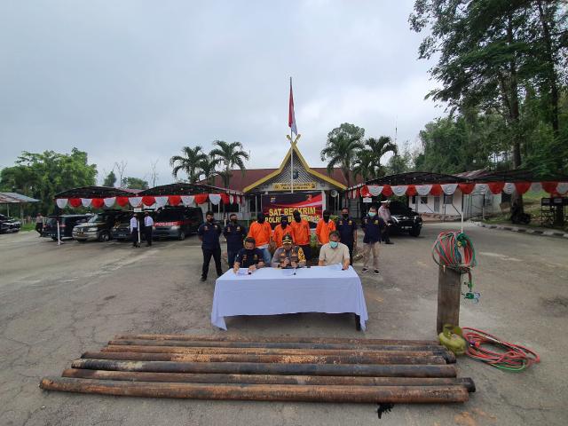 Polisi Sikat 4 Pelaku Pencurian Barang milik PT CPI (CHEVRON PACIFIC INDONESIA)