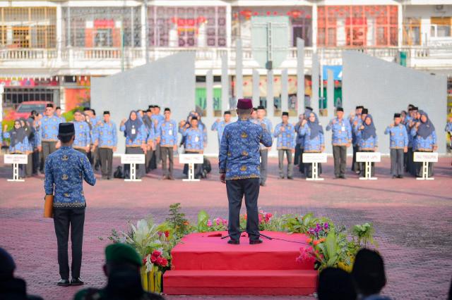 Apel Hari Kesadaran Nasional, Wabup Ajak ASN Mediator Dinginkan Suasana Pasca Pemilu