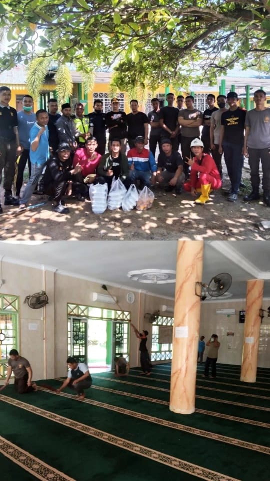 PT. Pertamina Patra Niaga Kompak  Gotong Royong Jelang Ramadhan di Mesjid Nurul Bahri.