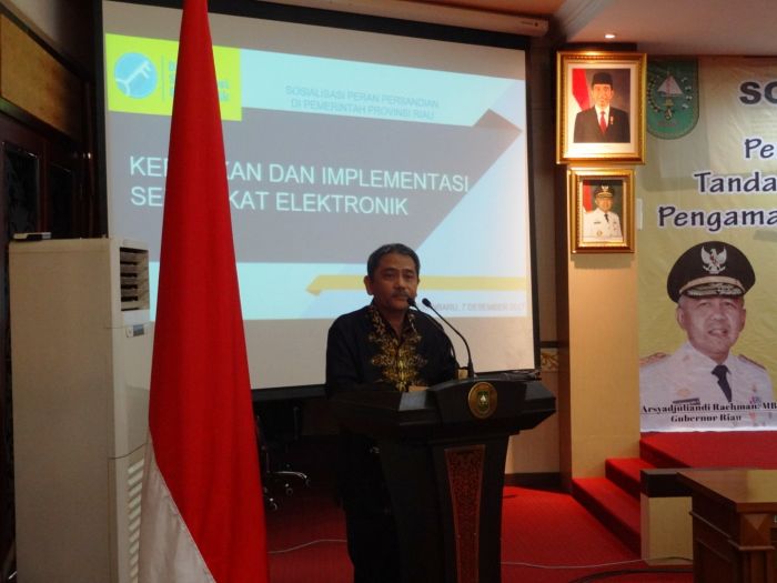Pentingnya Penerapan Sertifikasi Elektronik di Lingkungan Pemprov Riau Menuju E-Goverment