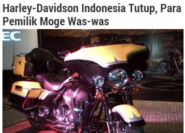 Moge Harley Davidson juga Juga Tutup
