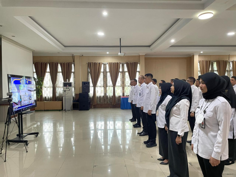 Imigrasi Pekanbaru Dan Kementerian Gelar Apel Bersama dan Halal Bihalal