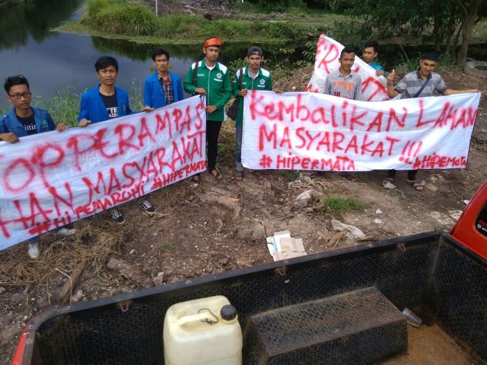 Mahasiswa Tanah Putih Tuntut Kembalikan Lahan
