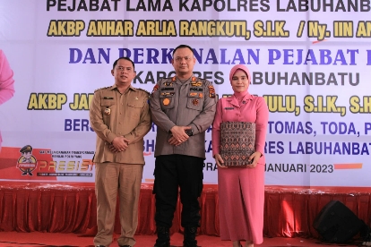 Bupati Hadiri Pisah Sambut Kapolres Labuhanbatu