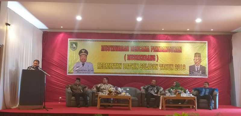 Musrenbang Kecamatan Bathin Solapan berbasis E-Planning