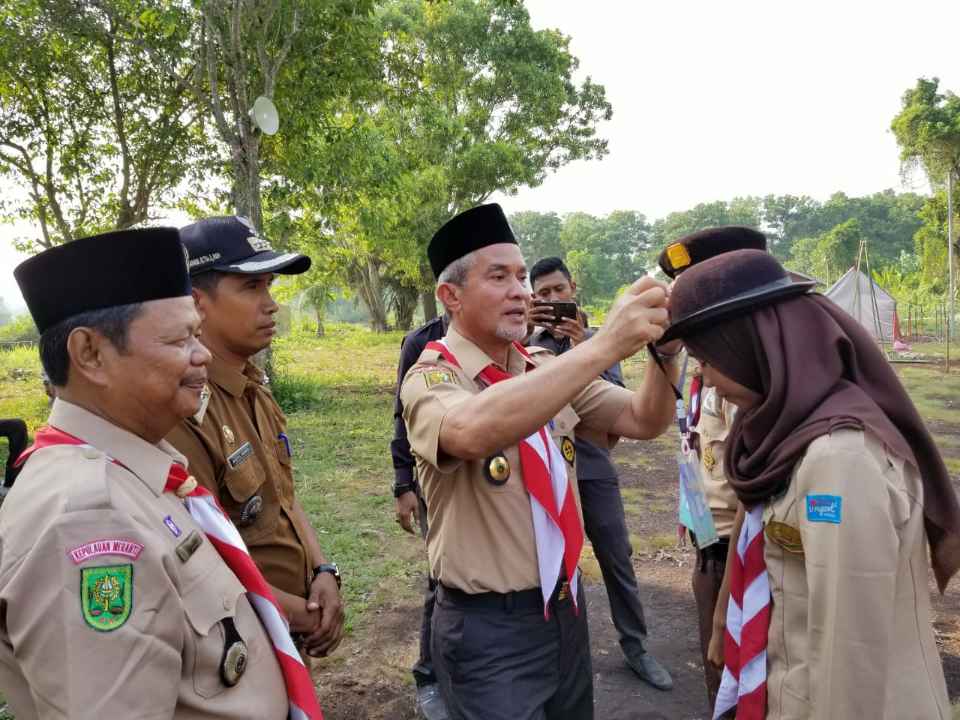 Wabup Meranti Buka Kegiatan Perkemahan Pejuang Bangsa Gerakan Pramuka