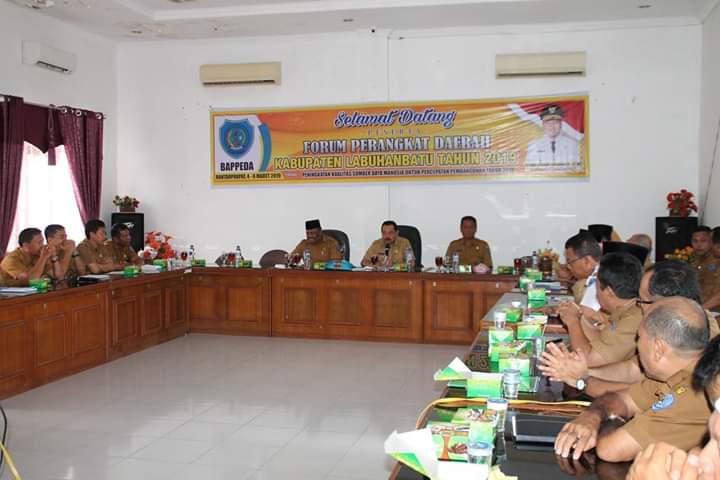 Sekda Kab. Labuhanbatu Secara Resmi Buka Forum Perangkat Daerah 2019