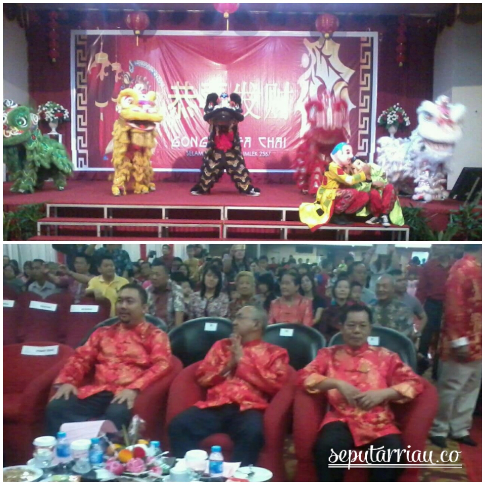 Hadiri Imlek, Plt. Gubri  Ajak Masyarakat Tingkatkan Sektor Ekonomi dan Sektor Budaya Riau