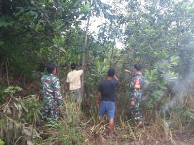 Babinsa Himbau Masyarakat Untuk Jaga Lahan dan Hutan Agar Terhindar Karhutla