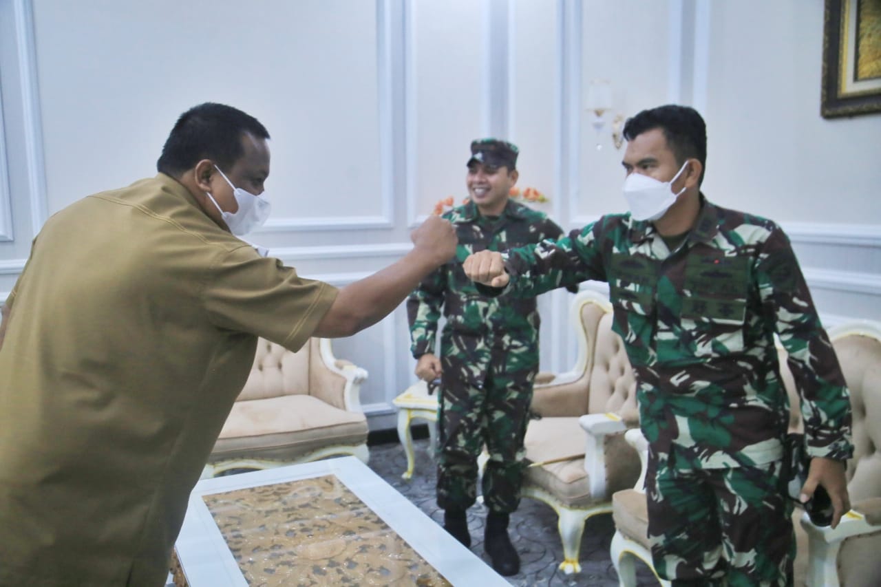 PJ.Bupati Labuhanbatu Terima Kunjungan Danlanal Tanjung Balai