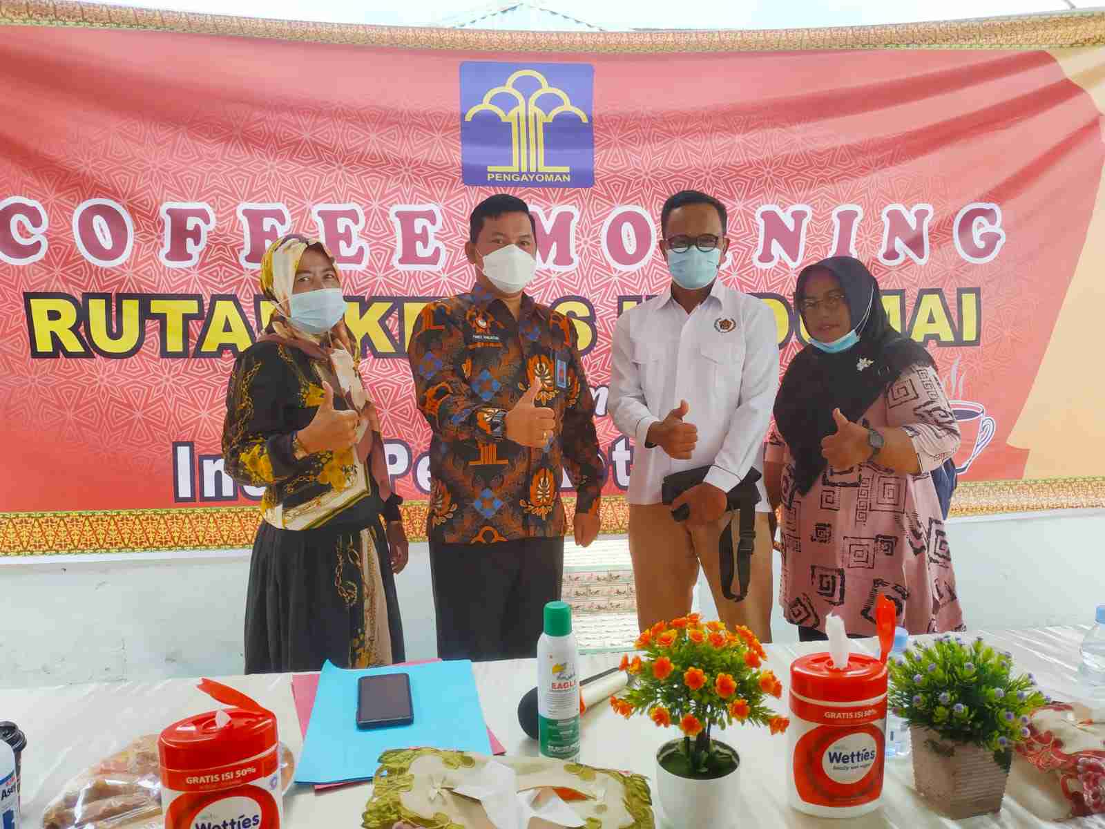 Pererat Silaturahmi, Rutan Kelas II B Dumai Gelar Coffe Morning Bersama Insan Pers