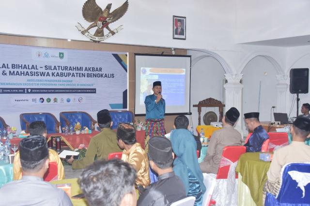 Bupati Bengkalis Hadiri Halal Bihalal dan Silaturahmi, Pemuda dan Mahasiswa Kab. Bengkalis