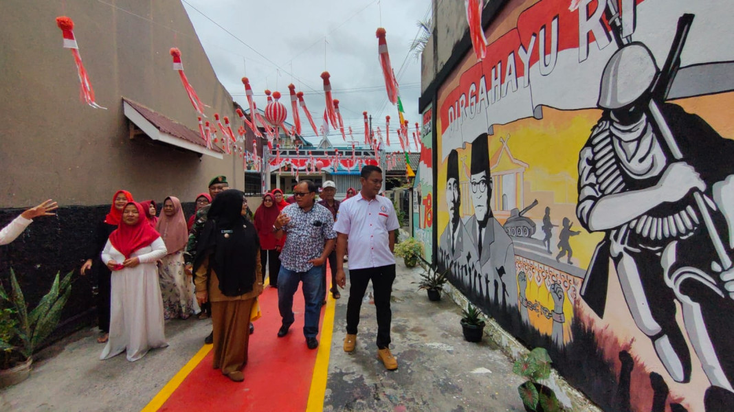 Semarakkan HUT RI Ke-78, Karang Taruna Riau Gelar Piala Bergilir  Lomba Kampung Merah Putih antar RT