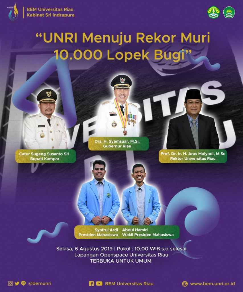 UNRI Menuju Rekor Muri 10.000 Lopek Bugi