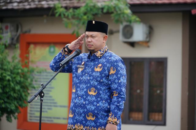 Dipimpin Camat Mandau , Upacara Peringatan Harlah Pancasila Terlaksana Dengan Hikmat