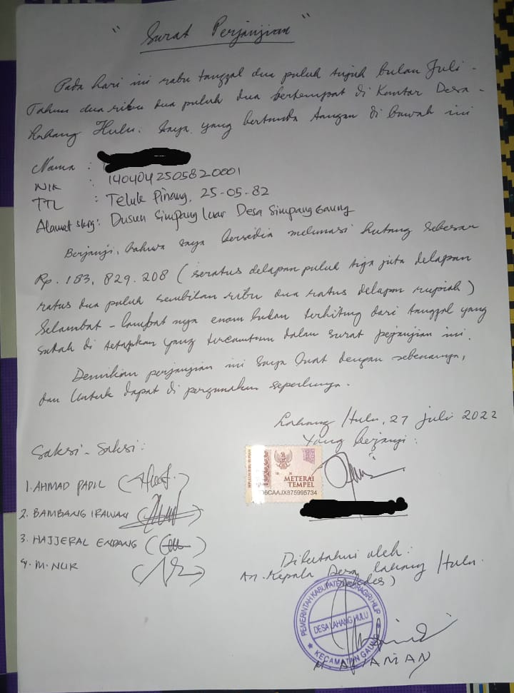 Harus Segera Di tindaklanjuti, Warga berharap Inspektorat, Polisi dan Jaksa periksa pengelola BUMDes