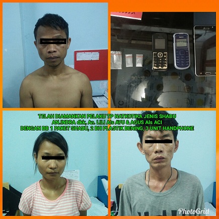 Sikapi Laporan Masyarakat, Sat Narkoba Polres Siak Berhasil Bekuk 4 Pelaku Narkotika