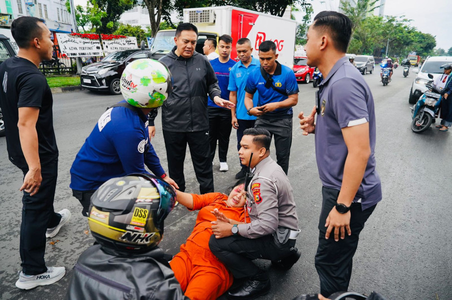 Terjadi Lakalantas Saat Berolahraga Pagi, Irjen Moh Iqbal Lakukan Hal Ini