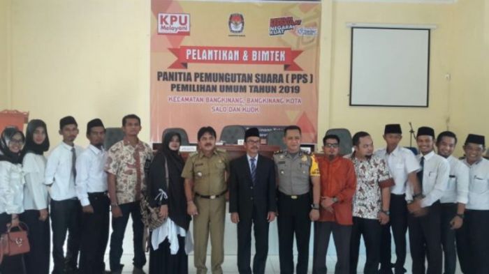 KPU Kampar Lantik PPS Pemilu 2019