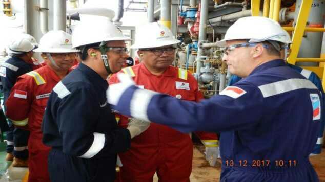 SKK Migas Kunjungi Proyek IDD di unit produksi Terapung West Seno, lepas Pantai Kalimantan Timur