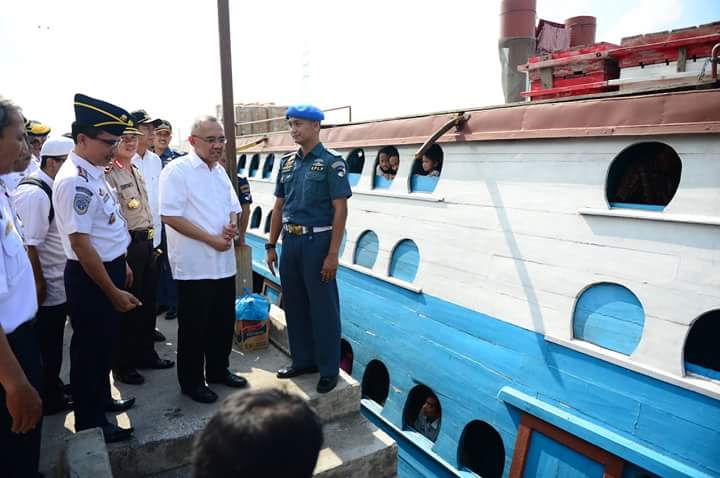 Puncak Mudik Di perkirakan H-2 di Pelabuhan Sungai duku
