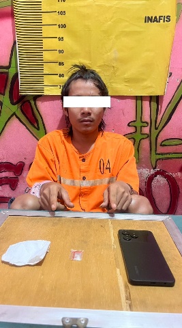 Pengedar Sabu Dibekuk di Jalan Pertanian Mandau, Polisi Amankan 0,30 Gram Sabu