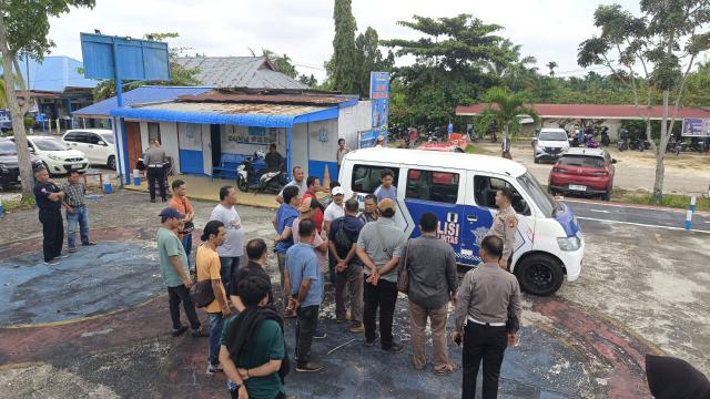 Satlantas Polres Bengkalis Berikan Edukasi Program Bulan Angkutan Umum Berkeselamatan Sang Supir