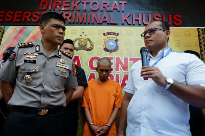 Ditreskrimsus Polda Riau Tangkap Pelaku Penipuan Modus SMS Berhadiah