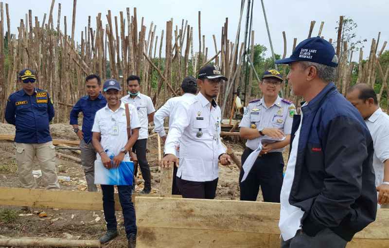 Wabup H. Said Hasyim Tinjau Pembangunan Kantor Camat Pulau Merbau dan Tasik Putri Puyu