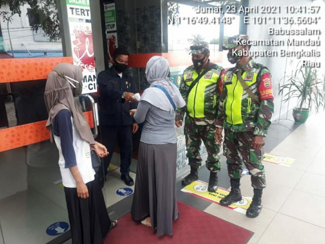 Serma Armen: Tetap Jaga Jarak dan Jaga Kesehatan Sesuai Prokes C -19