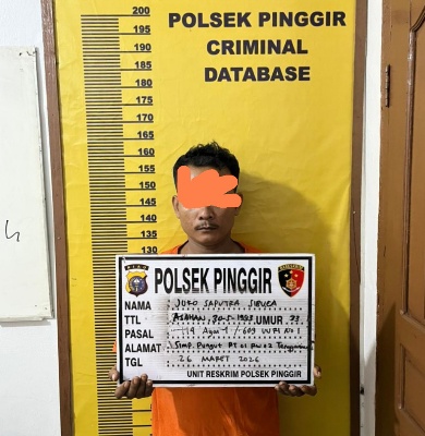 Polisi Pinggir Bongkar Peredaran Sabu 4,67 Gram dan Satu Pelaku Diamankan, Pemasok Diburu