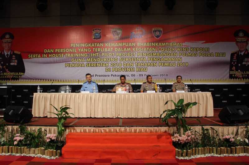Tingkatkan Kemampuan Bhabinkamtibmas & Project Pengembangan Polmas, Baharkam Polri Berikan Tranning