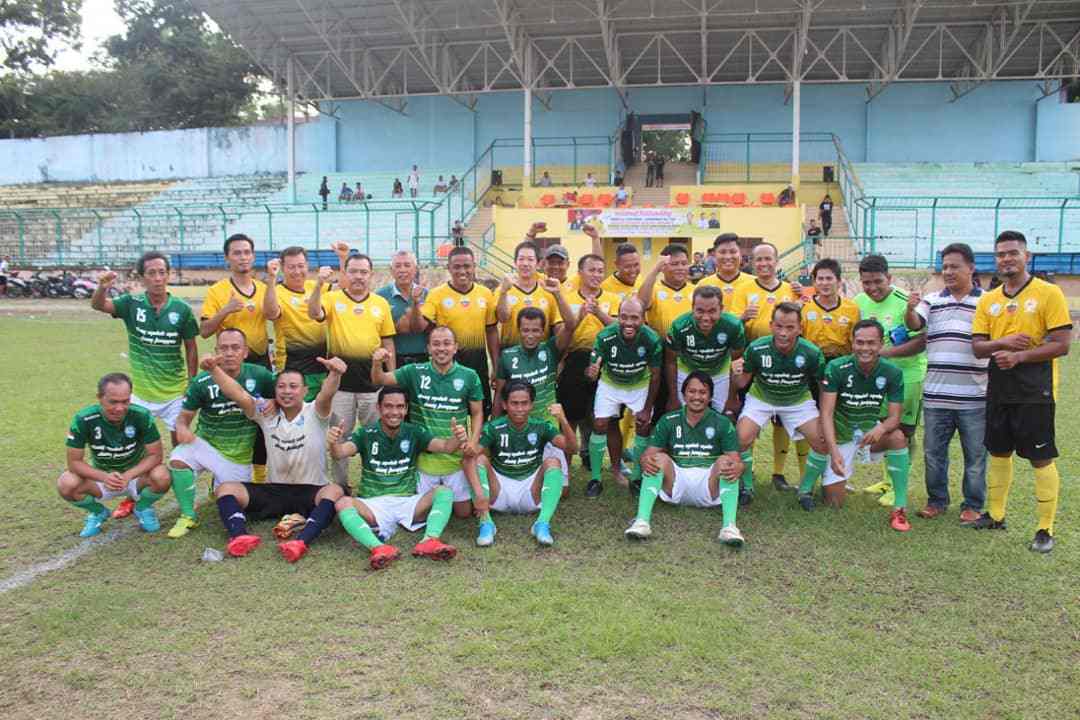 Laga Persahabatan Timnas All Star Vs Poslab Labuhanbatu All Start, Bupati Labuhanbatu Turut Serta Am