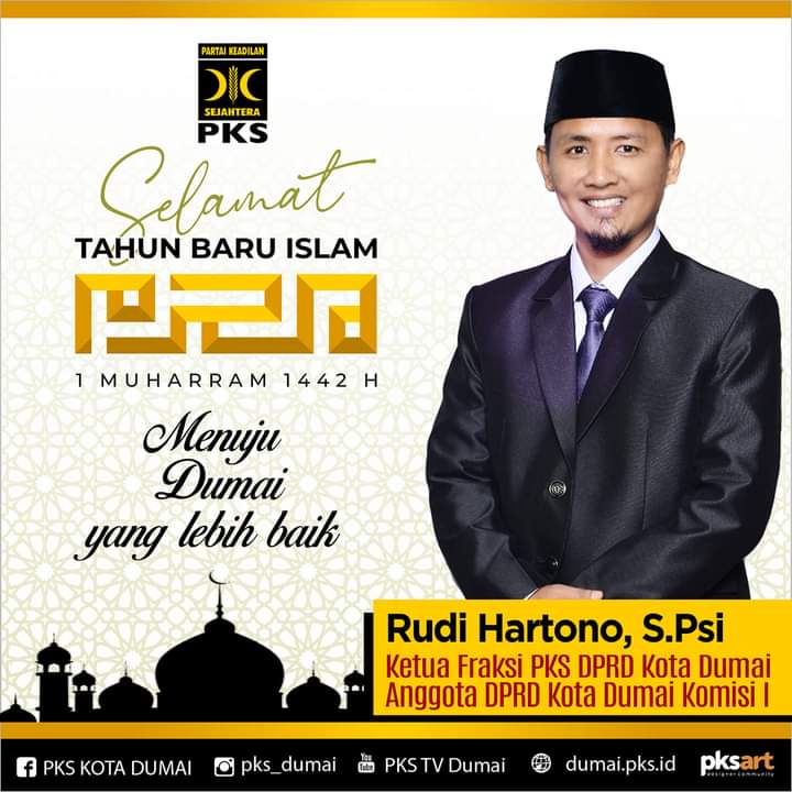 Rudi Hartono, S.Psi Mengucapkan Selamat Tahun Baru 1442 H