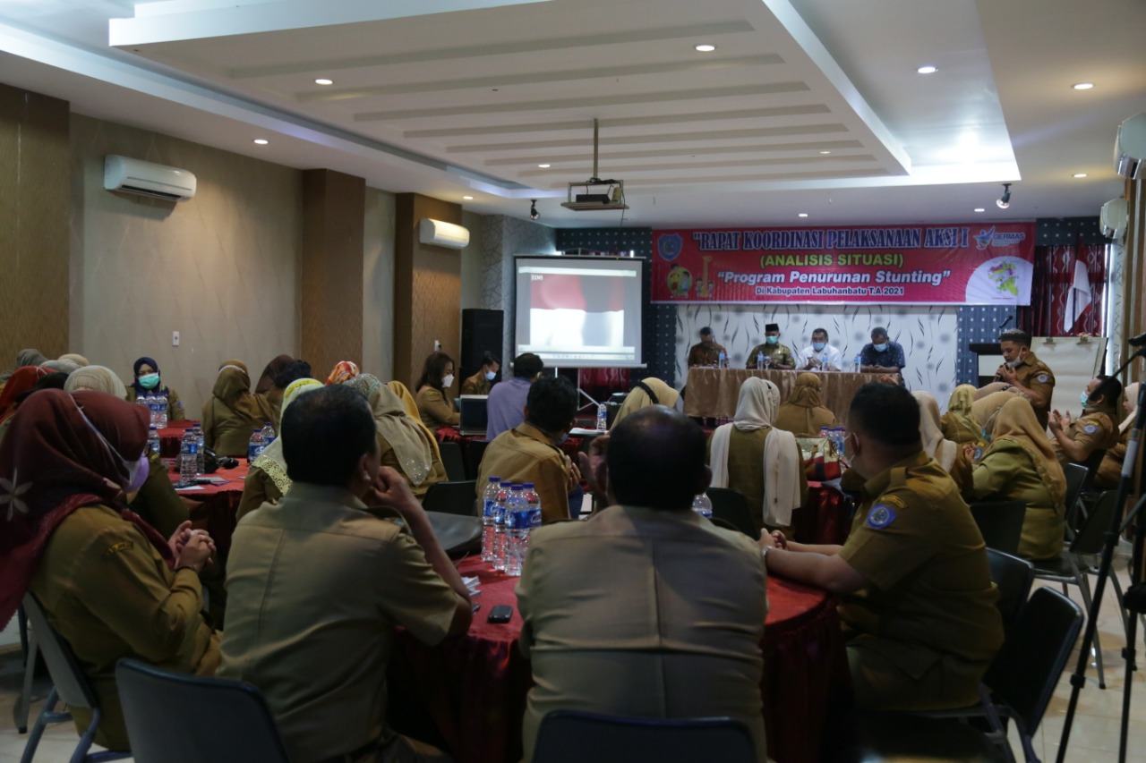 Usahakan Penurunan Stunting, Dinkes Labuhanbatu Rapat Kordinasi Pelaksanaan Aksi I